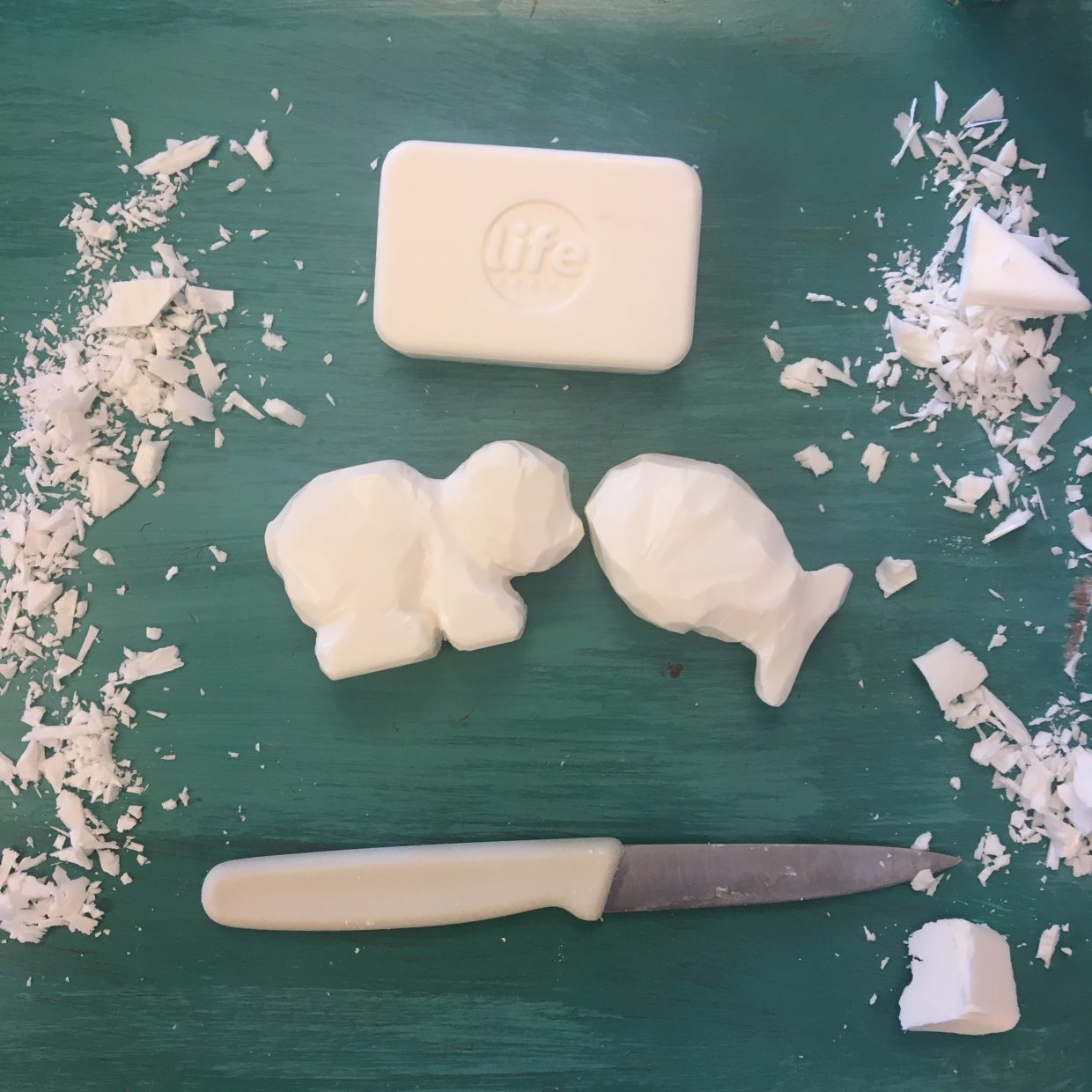 simple soap carving