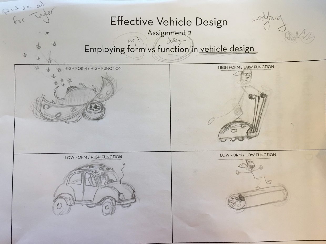 4 ladybug themed vehicles