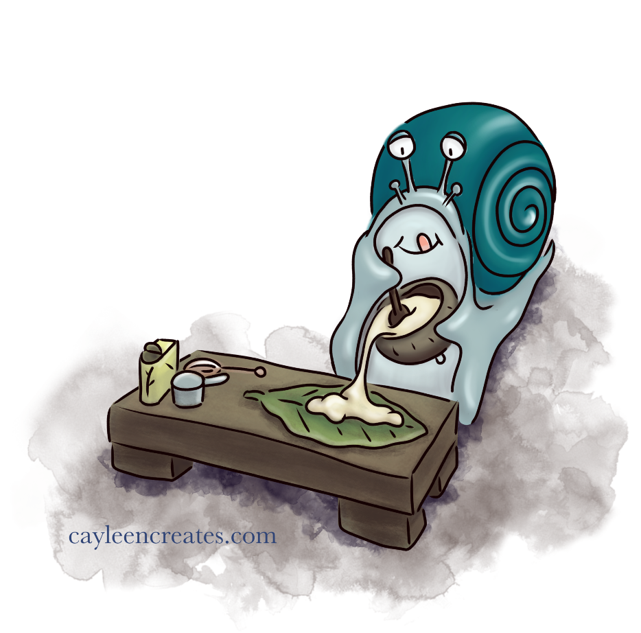 snail baking