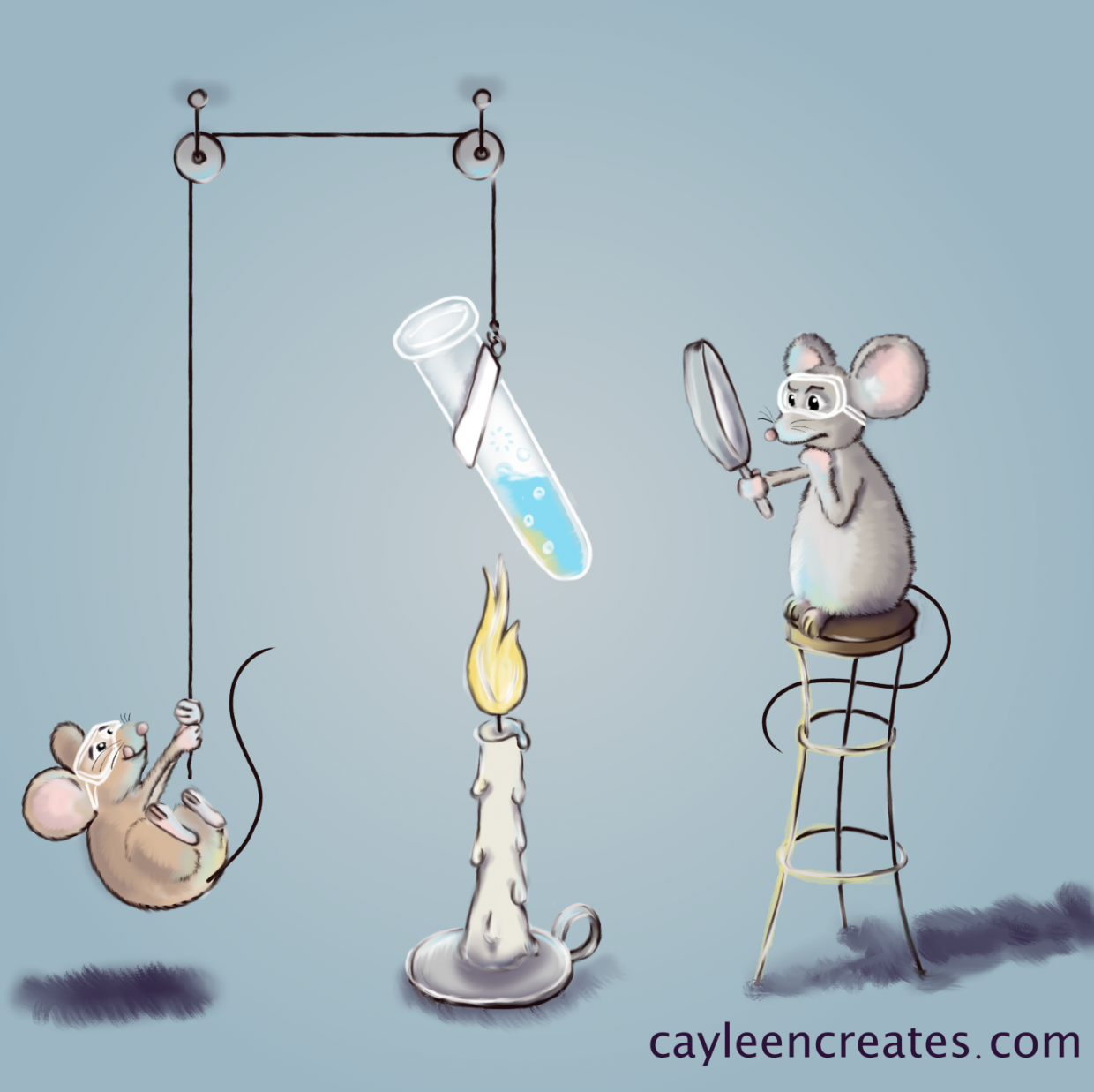 lab mice experimenting