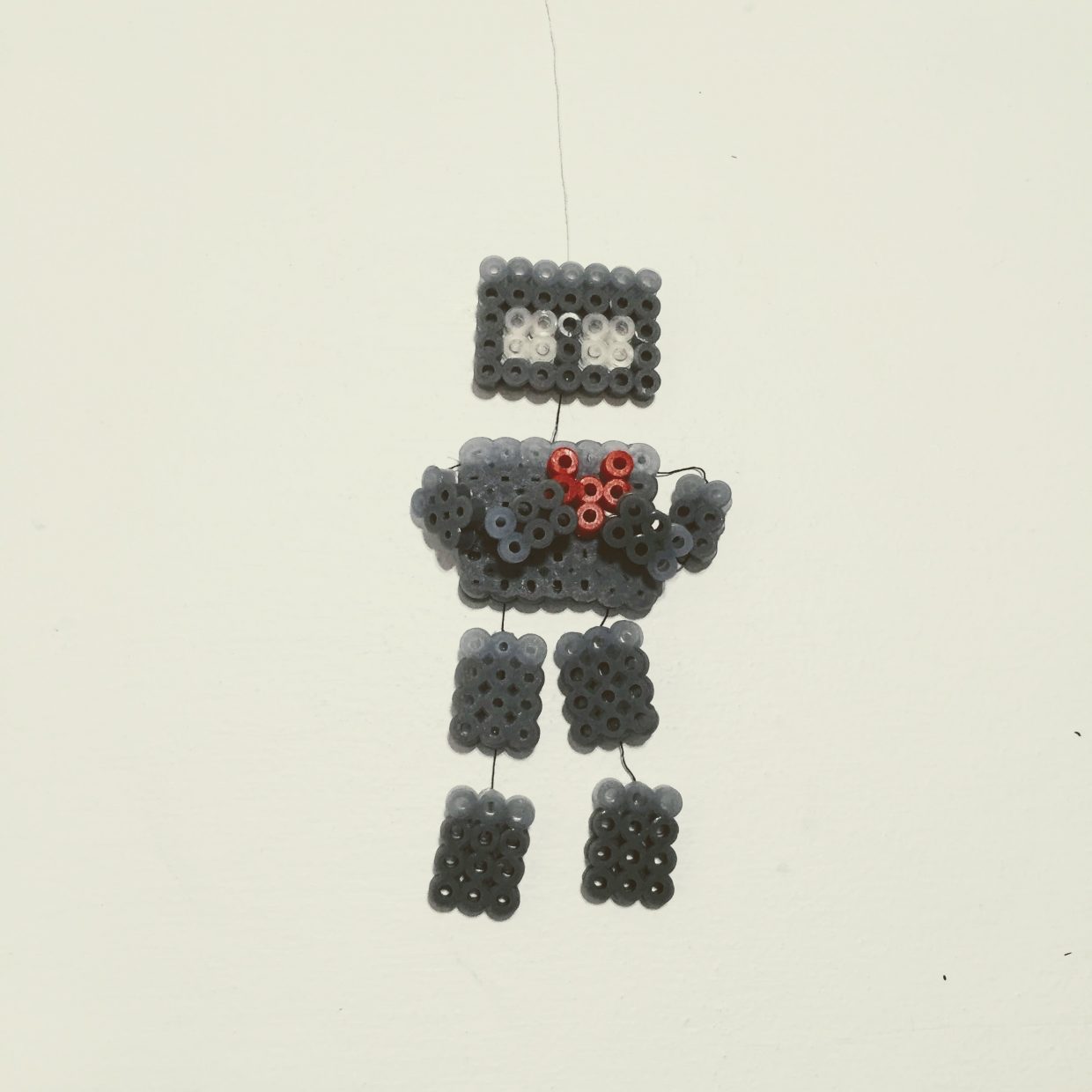 perler bead marionette robot