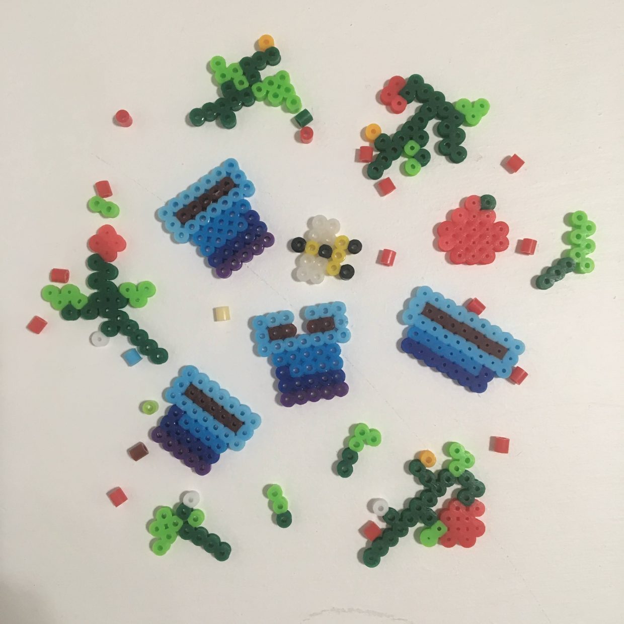 Perler Bead Pieces for Stop Motion Video