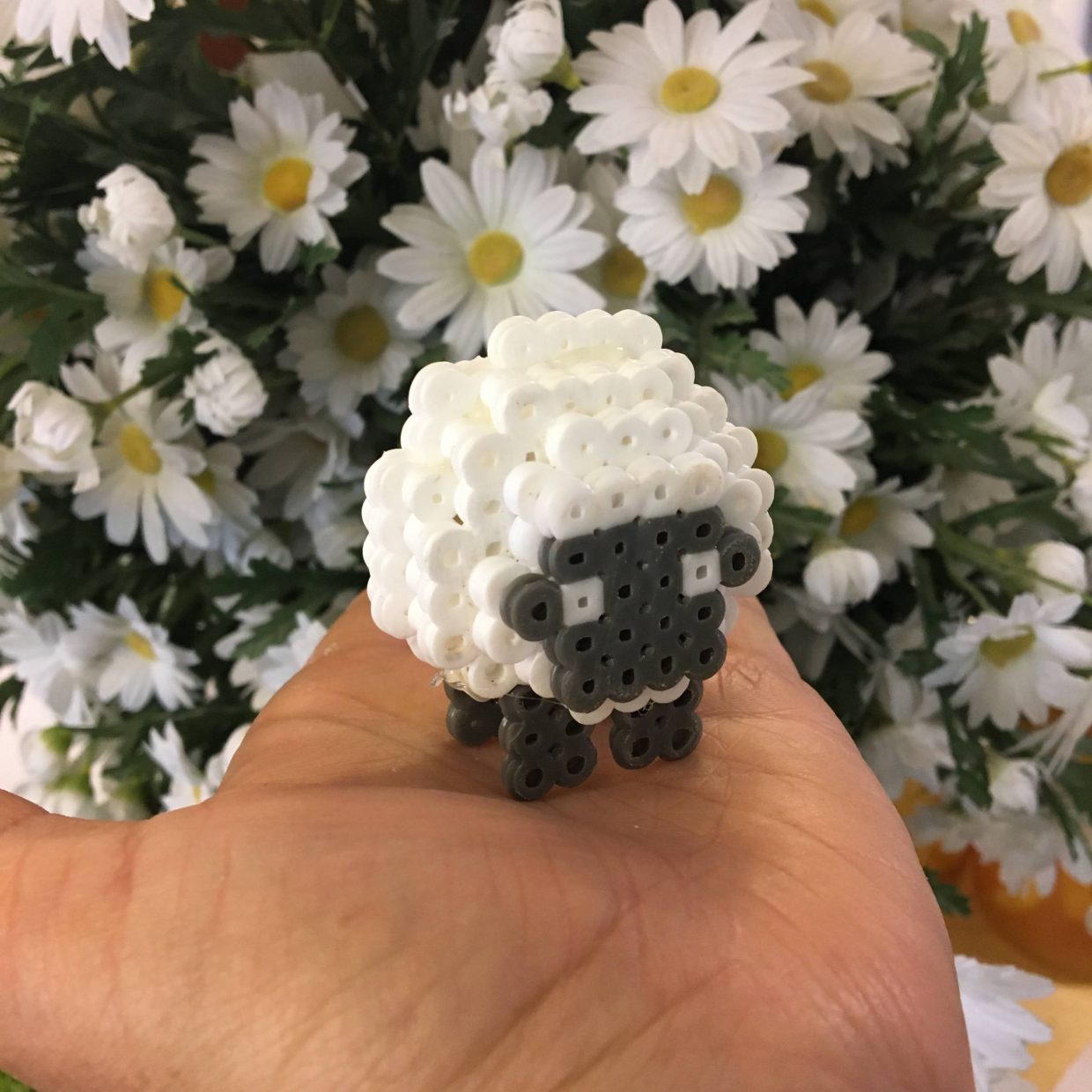 3D perler bead sheep