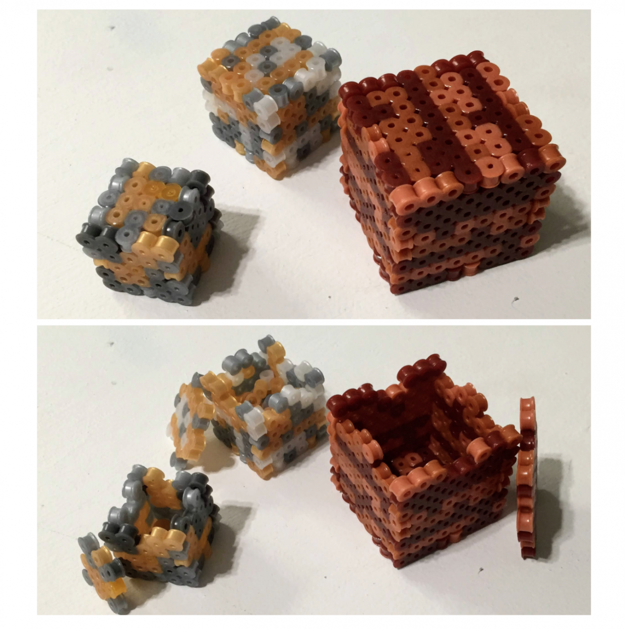 perler bead treasure boxes