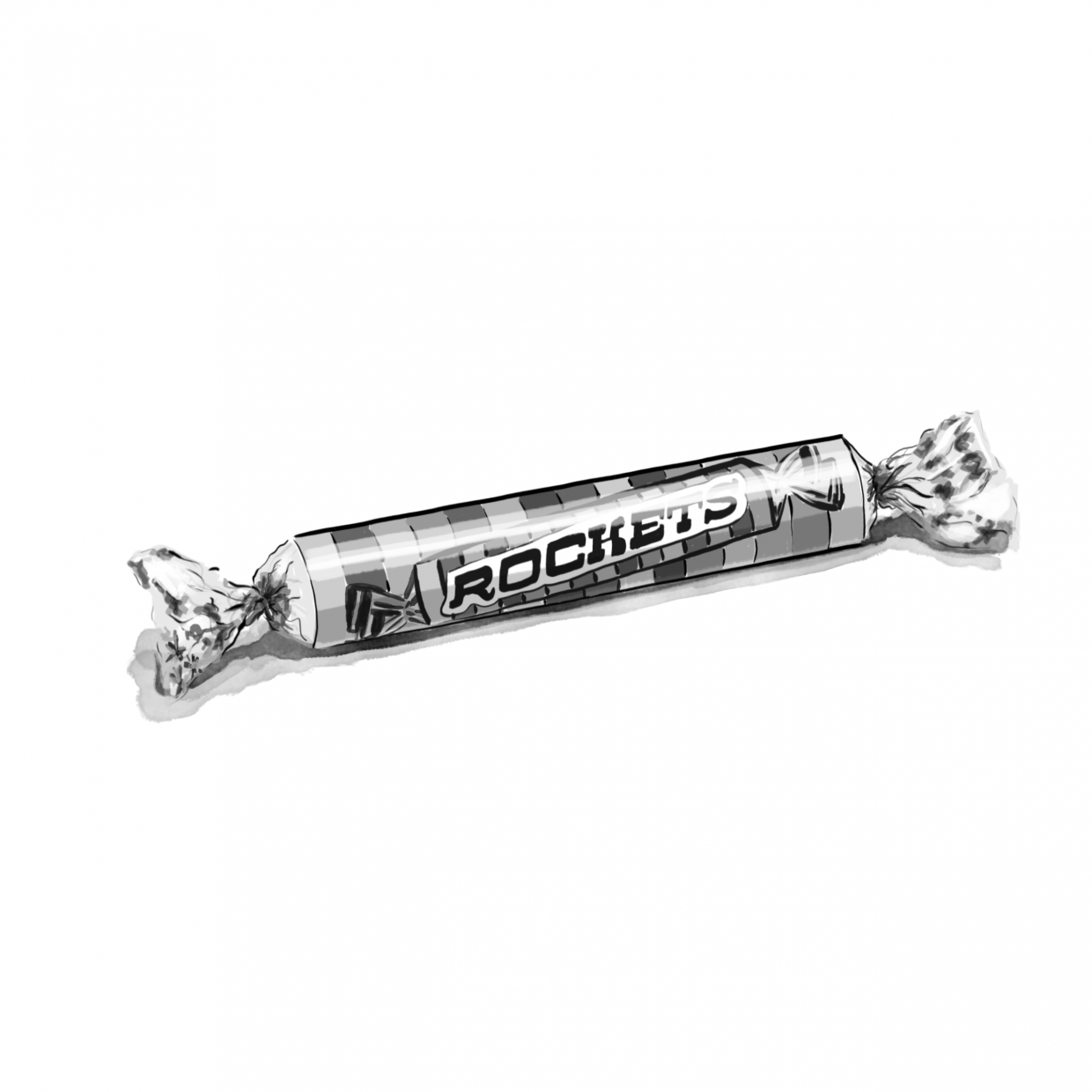 black and white canadian rocket candy