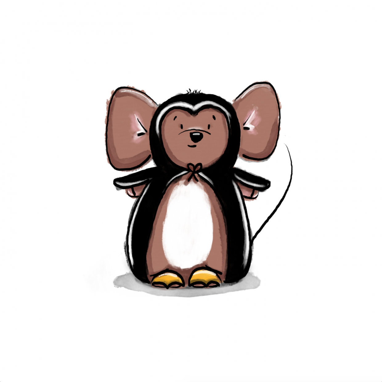 Mouse in a penguin suit