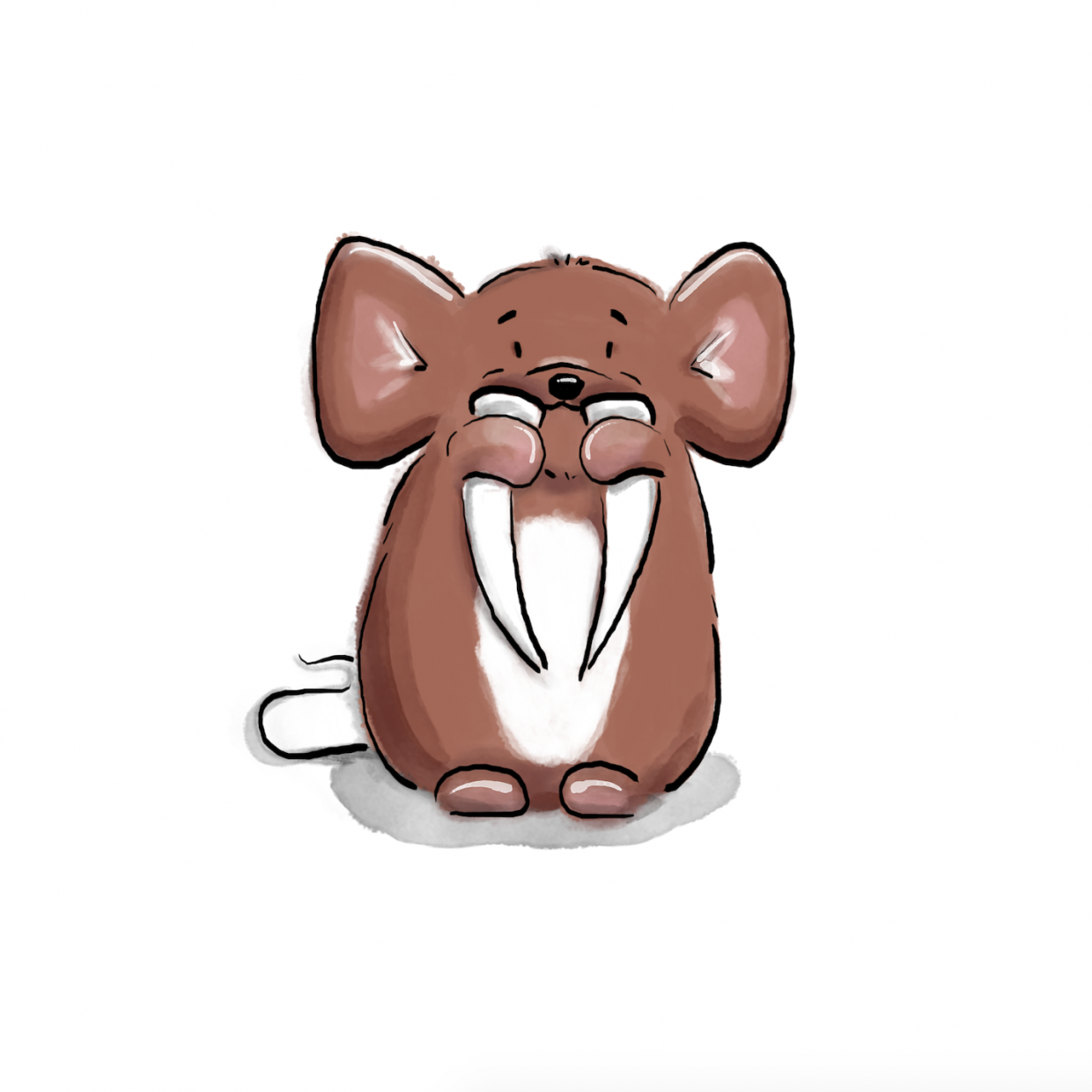 mouse dressed up as walrus