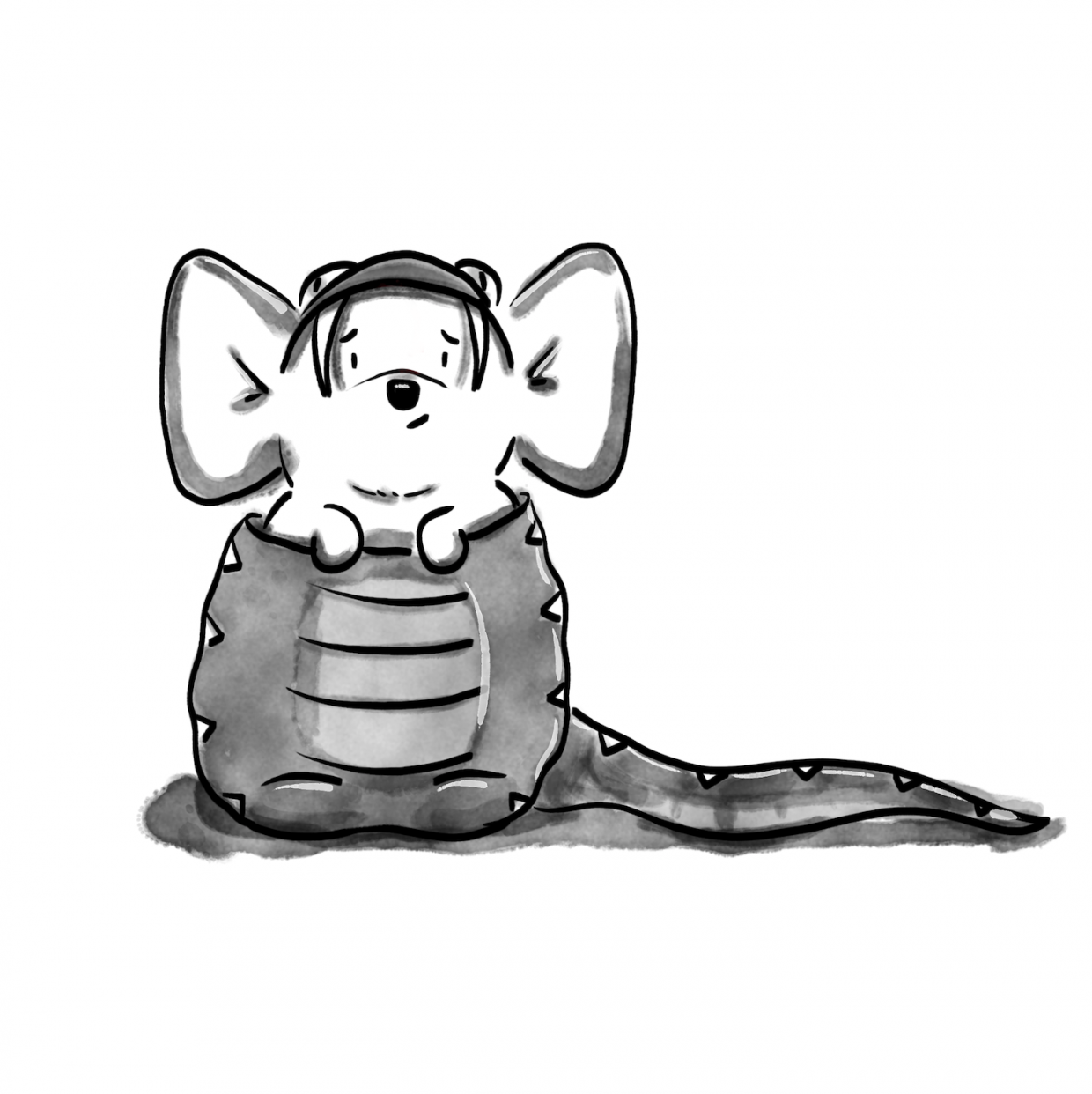 NaNoWriMouse mouse dressed in snake costume