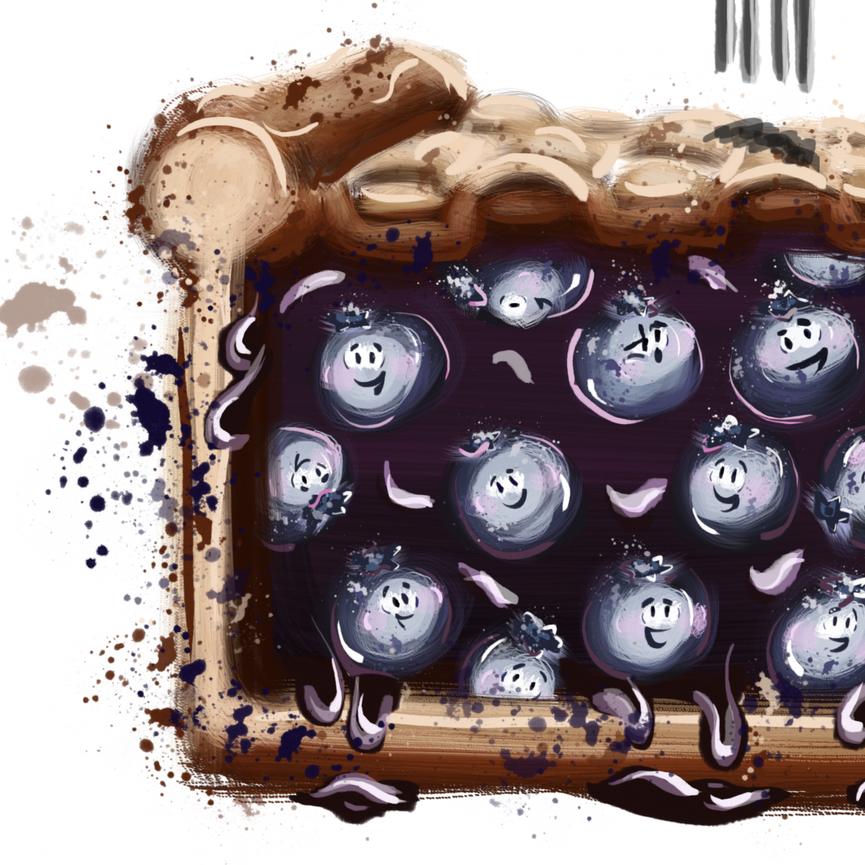 draw 50 things blueberries