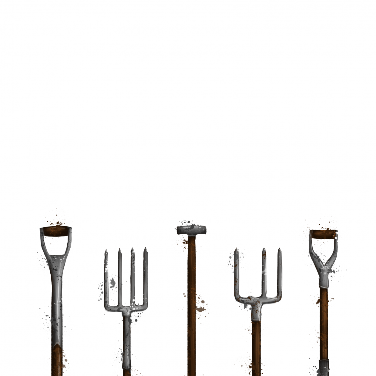 draw 50 things garden fork collection