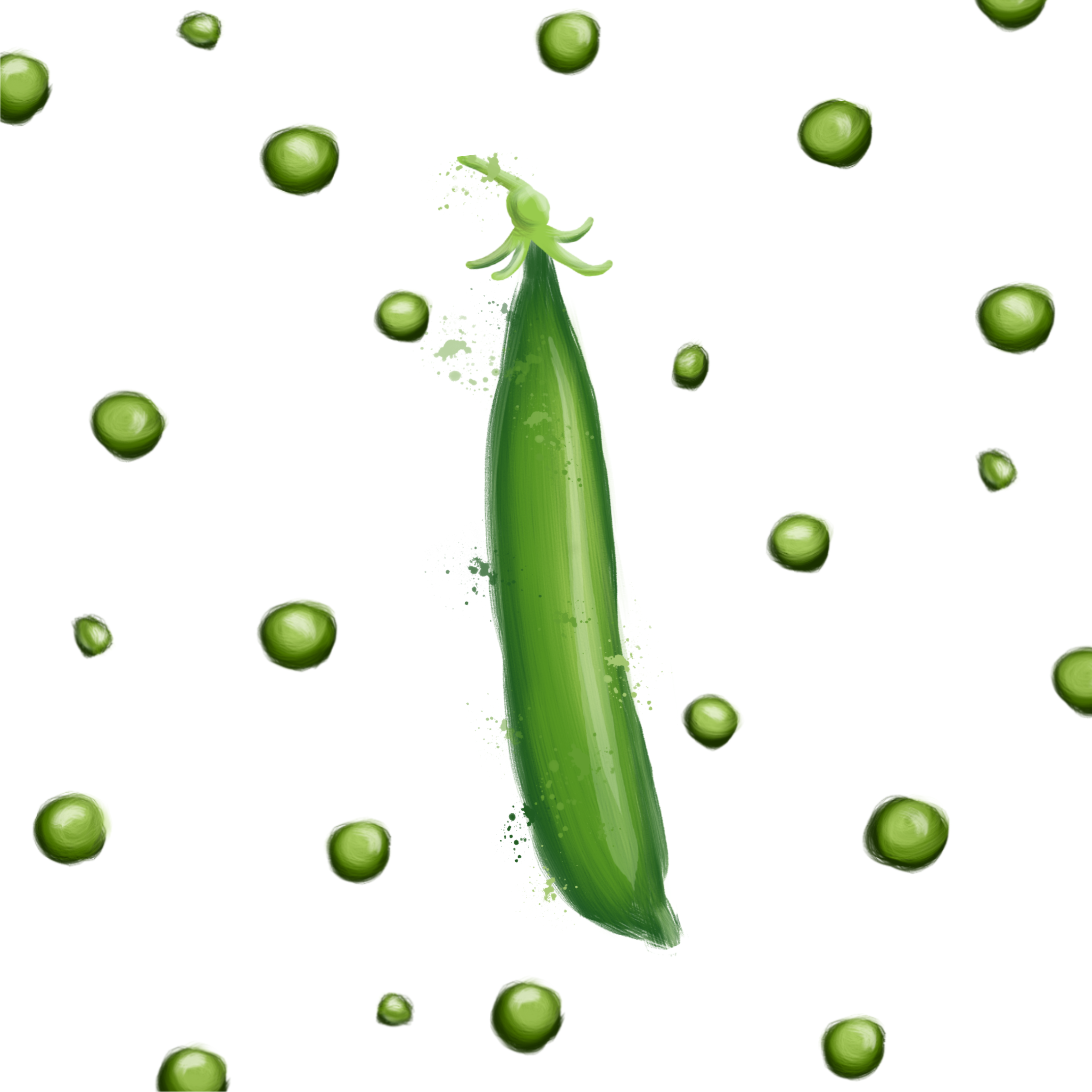 polka dot peas